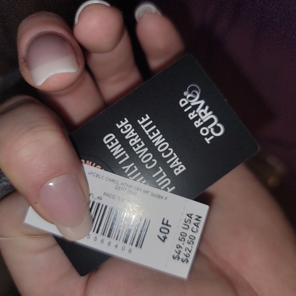 Torrid Full-Coverage Balconette Lightly Lined Heather 360° Back Smoothing™ Bra - Picture 8 of 11